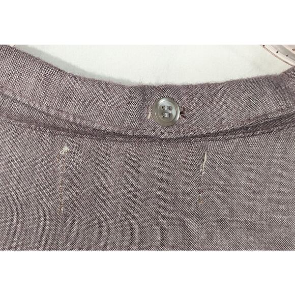 Cloth & Stone Henley Long Sleeve Shirt Top Womens Medium Dusty Lavender Everyday - Picture 9 of 12
